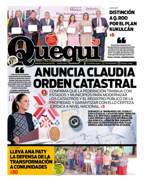 Portada de Quequi del 2026-07-29