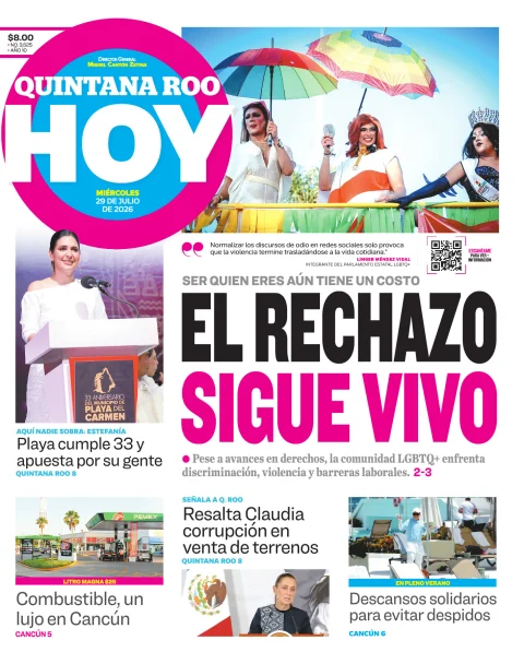 Portada de Quintana Roo Hoy (portada) del 2026-07-29