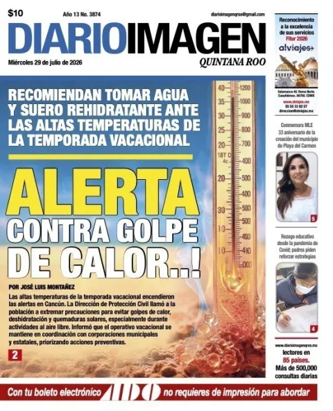 Portada de Diario Imagen Quintana Roo del 2026-07-29