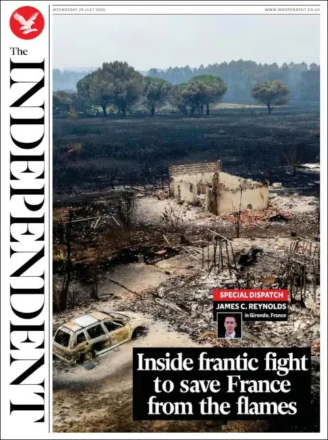 Portada de The Independent del 2026-07-29