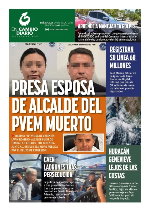 Portada de En Cambio - Quintana Roo (contraportada) del 2026-07-29