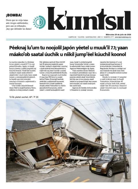 Portada de La Jornada - Kiintsil del 2026-07-29
