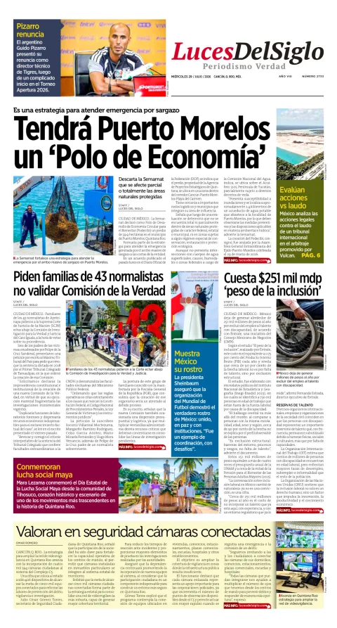 Portada de Luces del Siglo del 2026-07-29