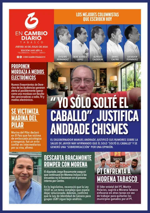 Portada de En Cambio - Tabasco (portada) del 2026-07-30