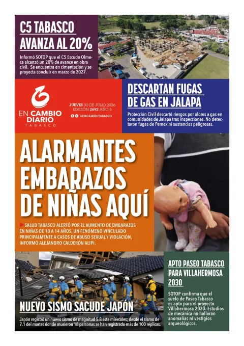 Portada de En Cambio - Tabasco (contraportada) del 2026-07-30
