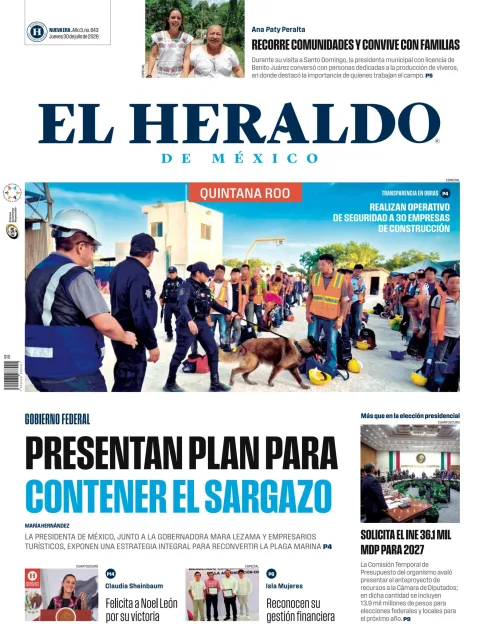 Portada de El Heraldo de Mexico - Quintana Roo del 2026-07-30