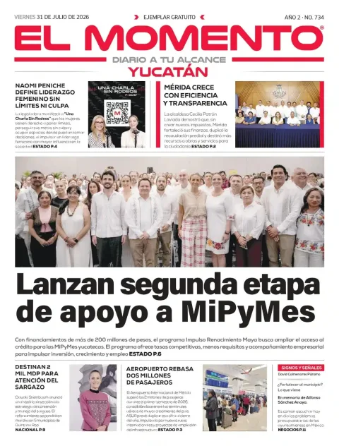 Portada de El Momento Yucatan del 2026-07-31