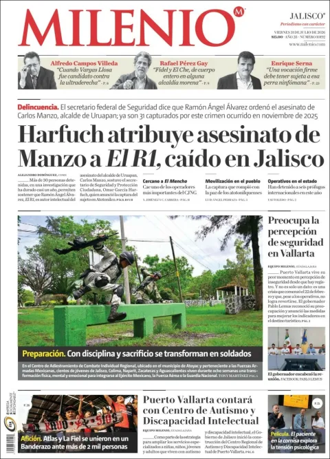 Portada de Milenio Jalisco del 2026-07-31
