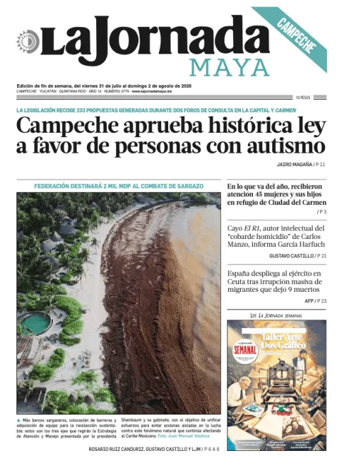 Portada de La Jornada Maya Campeche del 2026-07-31