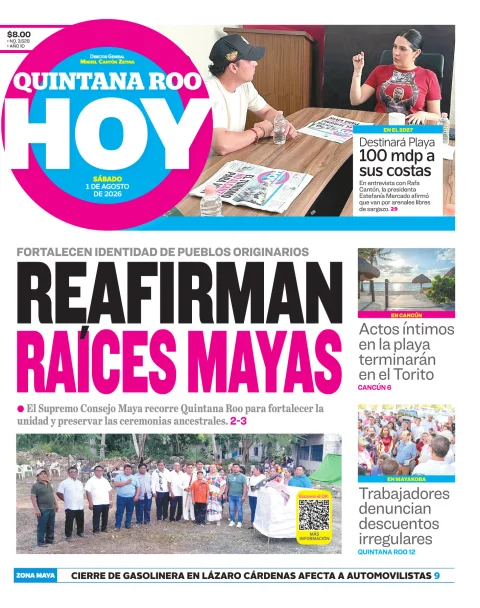 Portada de Quintana Roo Hoy (portada) del 2026-08-01