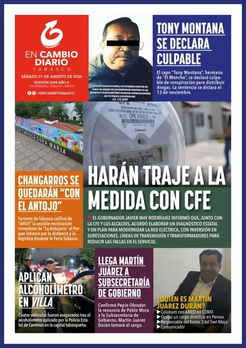 Portada de En Cambio - Tabasco (portada) del 2026-08-01