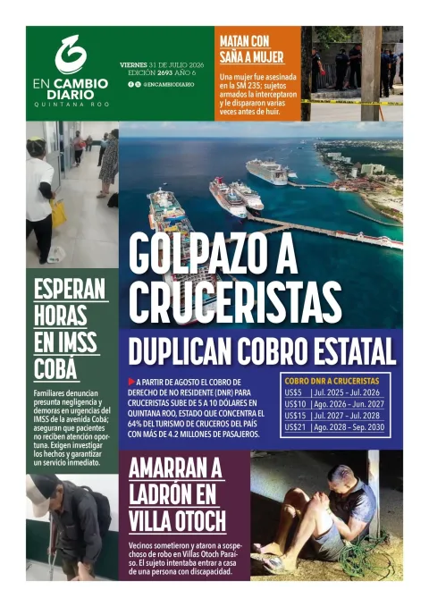 Portada de En Cambio - Quintana Roo (portada) del 2026-07-31