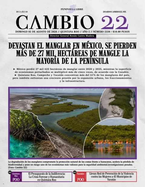 Portada de Diario Cambio 22 (portada) del 2026-08-02