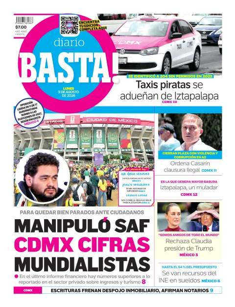 Portada de Basta! (portada) del 2026-08-03