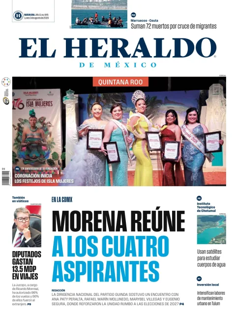 Portada de El Heraldo de Mexico - Quintana Roo del 2026-08-03