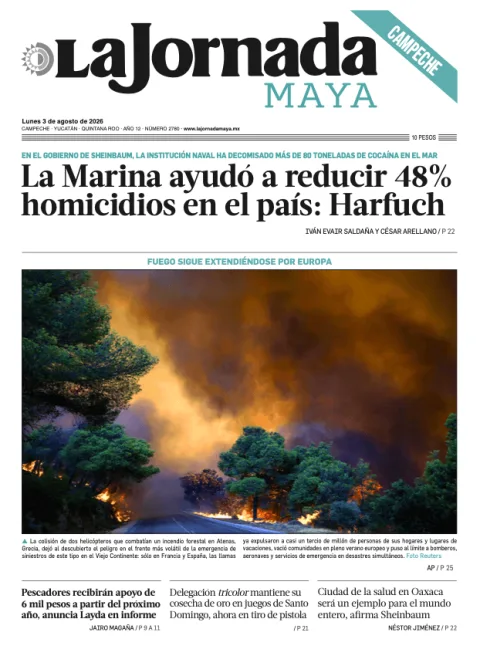 Portada de La Jornada Maya Campeche del 2026-08-03