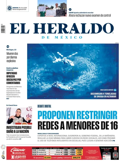 Portada de El Heraldo de Mexico del 2026-08-04