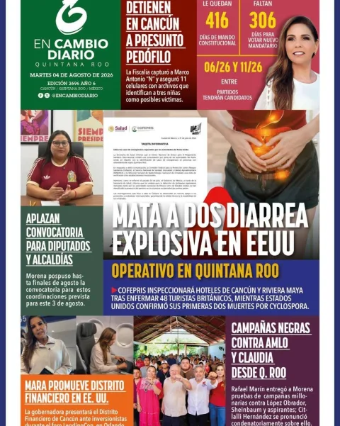 Portada de En Cambio - Quintana Roo (portada) del 2026-08-04