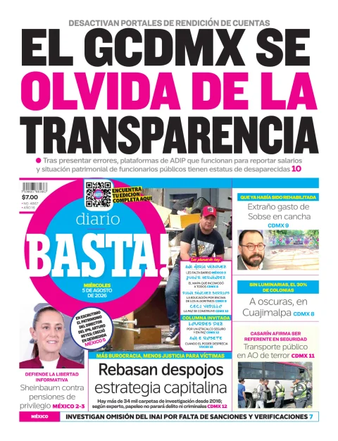 Portada de Basta! (portada) del 2026-08-05