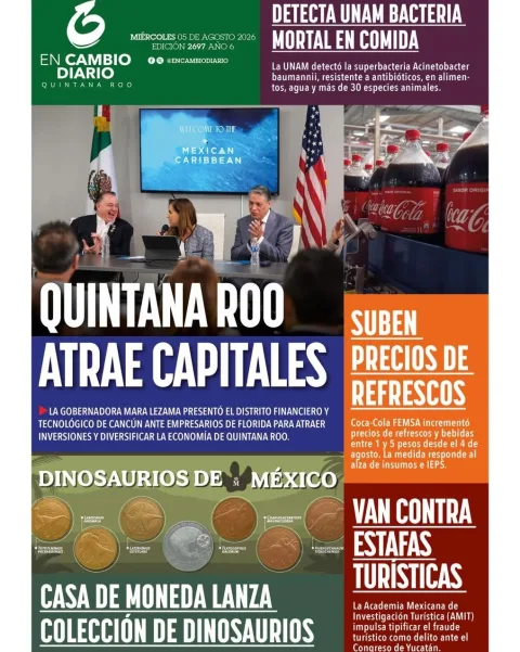 Portada de En Cambio - Quintana Roo (contraportada) del 2026-08-05