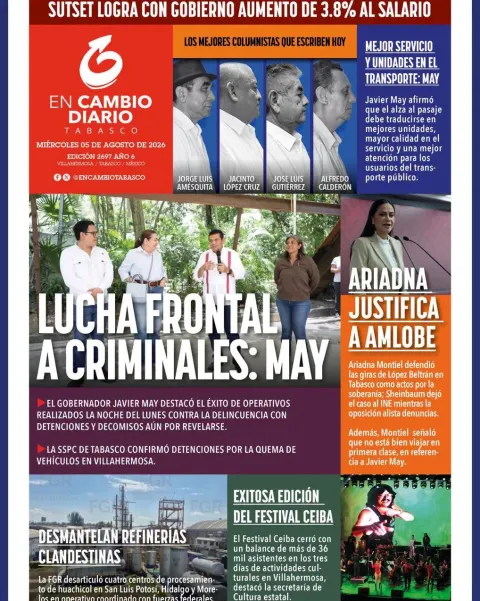 Portada de En Cambio - Tabasco (portada) del 2026-08-05