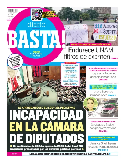 Portada de Basta! (portada) del 2026-08-06