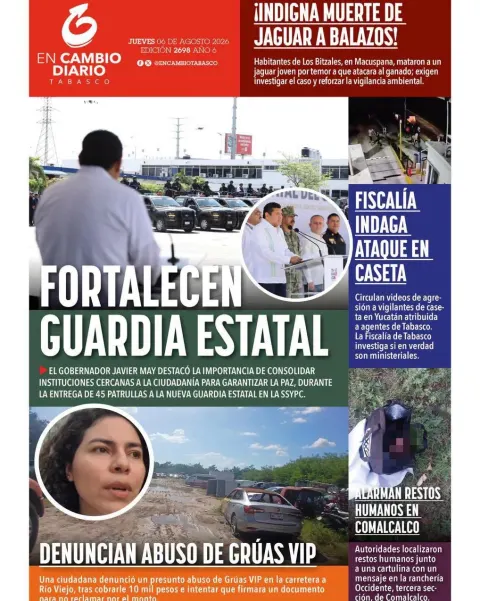 Portada de En Cambio - Tabasco (contraportada) del 2026-08-06