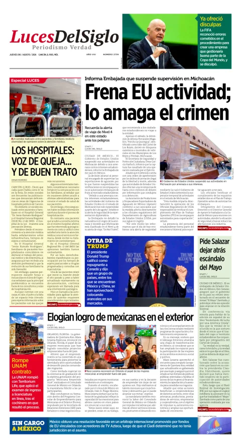 Portada de Luces del Siglo del 2026-08-06