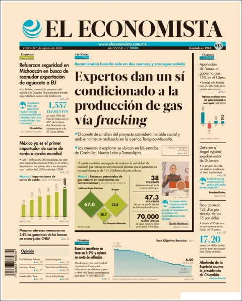 Portada de El Economista del 2026-08-07