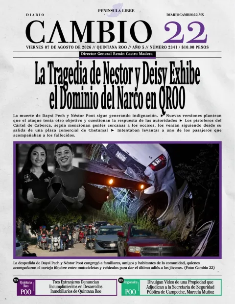 Portada de Diario Cambio 22 (portada) del 2026-08-07