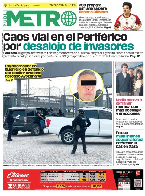 Portada de Publimetro Merida del 2026-08-07