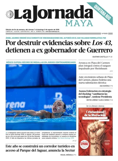 Portada de La Jornada Maya Quintana Roo del 2026-08-07