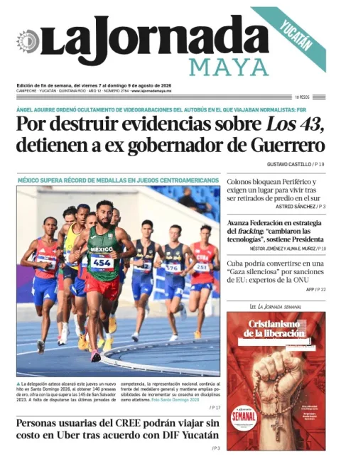 Portada de La Jornada Maya Yucatán del 2026-08-07