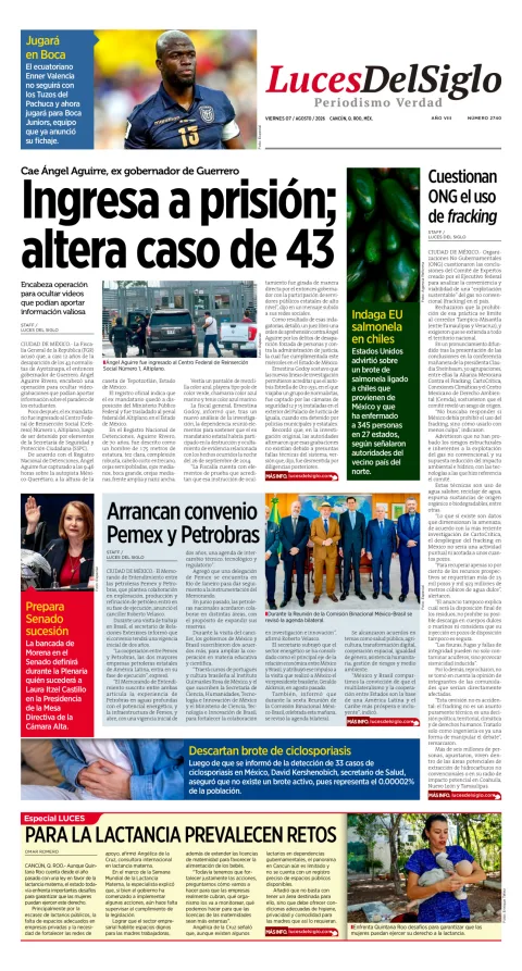 Portada de Luces del Siglo del 2026-08-07