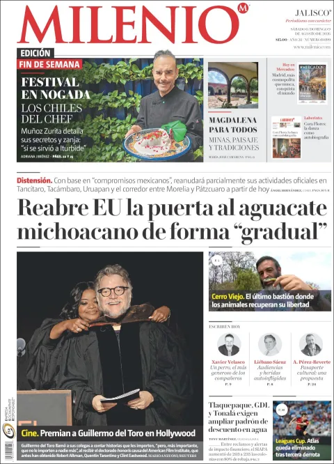 Portada de Milenio Jalisco del 2026-08-08