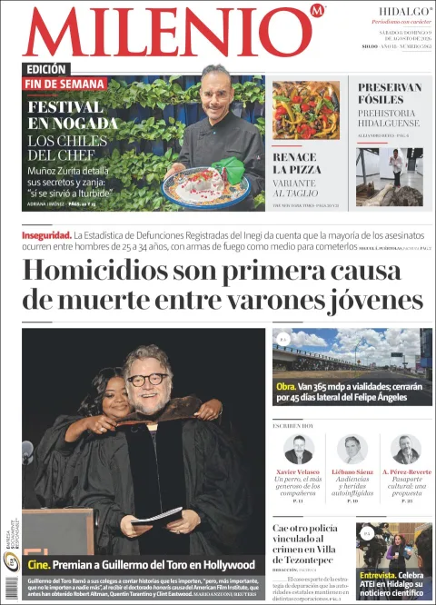 Portada de Milenio Hidalgo del 2026-08-08