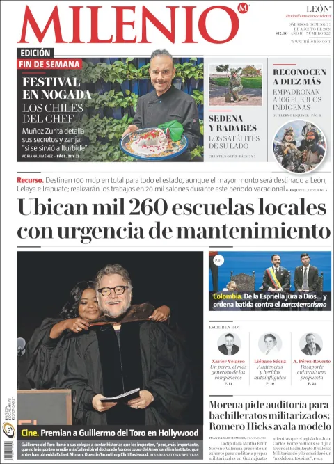 Portada de Milenio Leon del 2026-08-08
