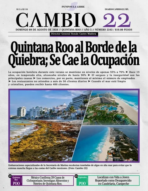 Portada de Diario Cambio 22 (portada) del 2026-08-09