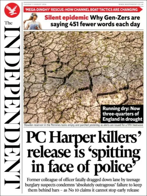Portada de The Independent del 2026-08-11