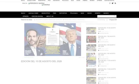 Portada de Quequi CDMX (contraportada) del 2026-08-10