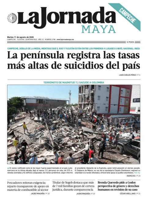 Portada de La Jornada Maya Campeche del 2026-08-11