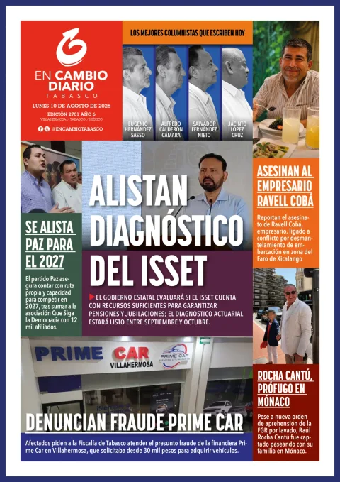 Portada de En Cambio - Tabasco (contraportada) del 2026-08-10