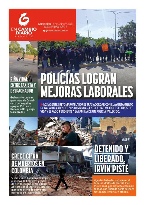 Portada de En Cambio - Tabasco (contraportada) del 2026-08-12