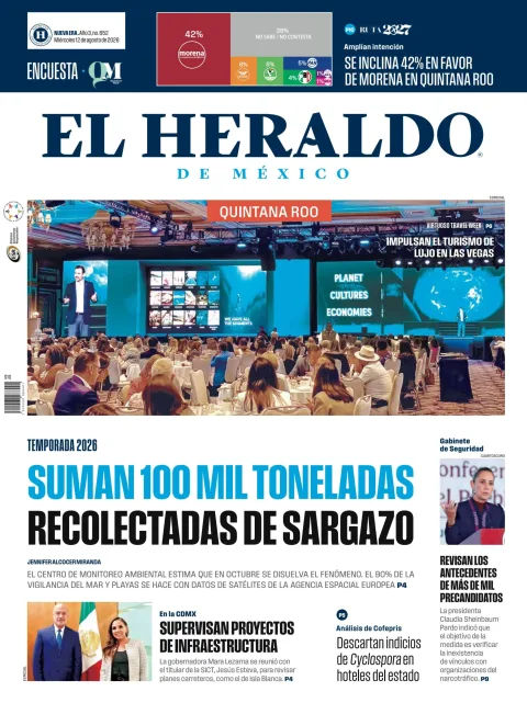 Portada de El Heraldo de Mexico - Quintana Roo del 2026-08-12