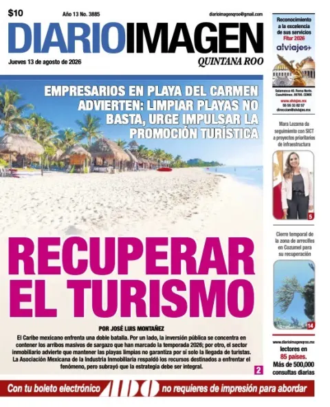 Portada de Diario Imagen Quintana Roo del 2026-08-13