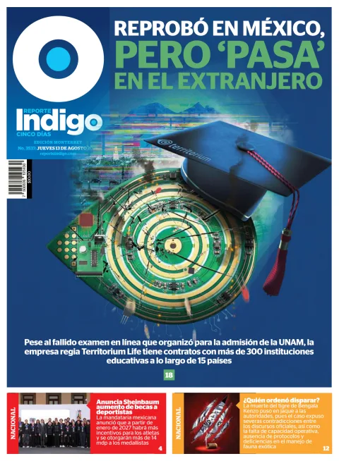 Portada de Reporte Indigo Monterrey del 2026-08-13