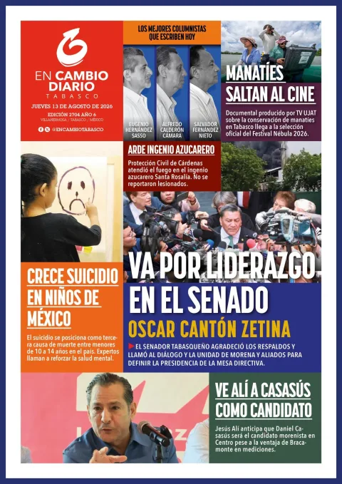 Portada de En Cambio - Tabasco (portada) del 2026-08-13