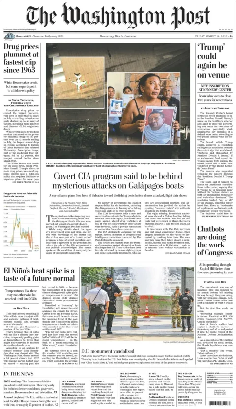 Portada de The Washington Post