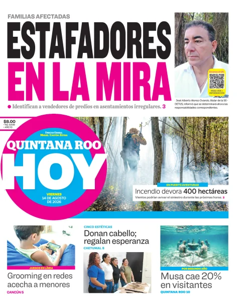 Portada de Quintana Roo Hoy (portada)