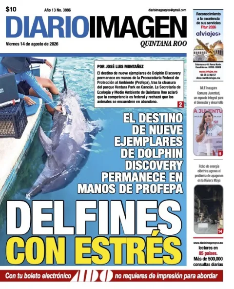 Portada de Diario Imagen Quintana Roo del 2026-08-14